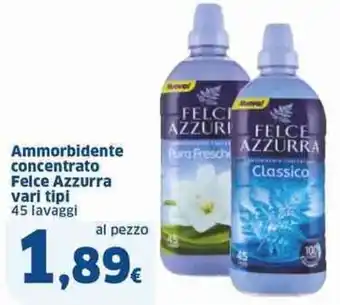 Sigma Ammorbidente concentrato felce azzurra vari tipi offerta