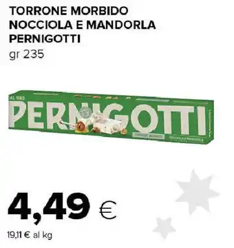 Tigre Torrone morbido nocciola e mandorla PERNIGOTTI offerta