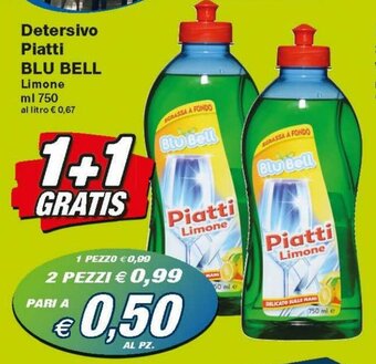 Prix Quality Blu Bell Detersivo Piatti 750ml offerta