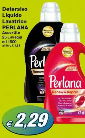Prix Quality Perlana Detersivo Liquido Lavatrice 1500ml offerta