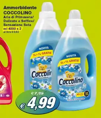 Prix Quality Coccolino Ammorbidente 4000ml x 2 offerta