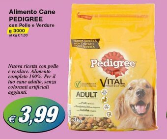 Prix Quality Pedigree Alimento Cane 3000g offerta