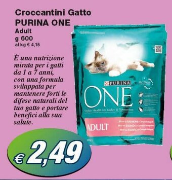 Prix Quality Purina One Croccantini Gatto 600g offerta