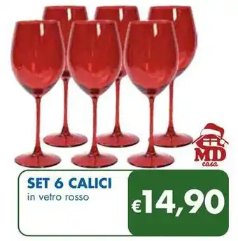 MD Discount Set 6 calici offerta