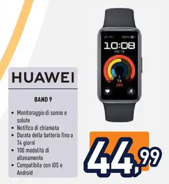 Unieuro HUAWEI BAND 9 offerta