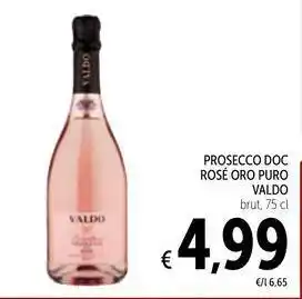 Spazio Conad Prosecco doc rosé oro puro VALDO offerta