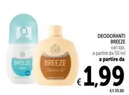 Spazio Conad Deodoranti BREEZE offerta