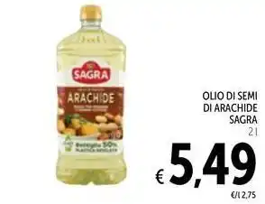 Spazio Conad Olio di semi di arachide SAGRA offerta