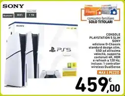 Spazio Conad SONY CONSOLE PLAYSTATION 5 SLIM offerta