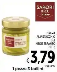 Spazio Conad SAPORI IDEE CONAD Crema al pistacchio del mediterraneo offerta