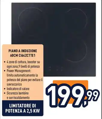 Unieuro CANDY PIANO A INDUZIONE 60CM C1642CTTE1 offerta