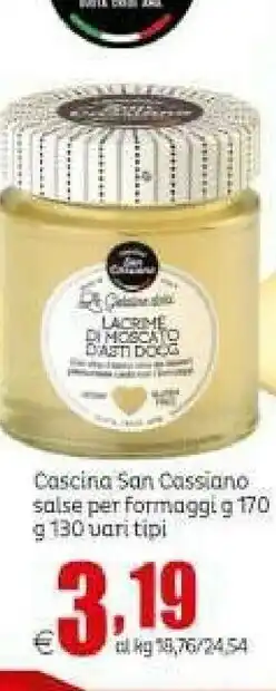 Elite Salse per formaggi lacrime di moscato d'asti docg offerta