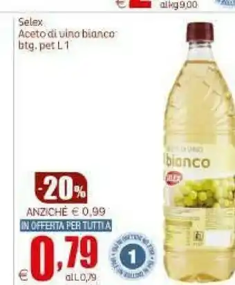 Aceto di vino bianco 1000 g(ml)