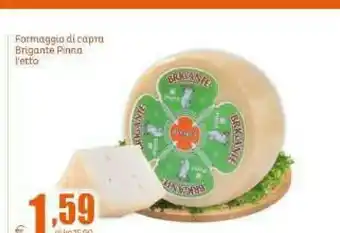 Elite Brigante pinna formaggio di capra offerta