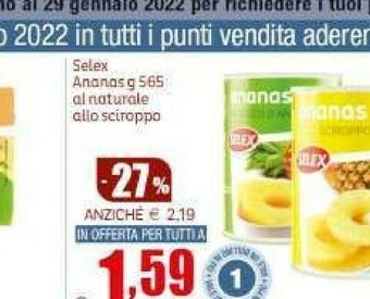 Elite Ananas al naturale allo sciroppo offerta