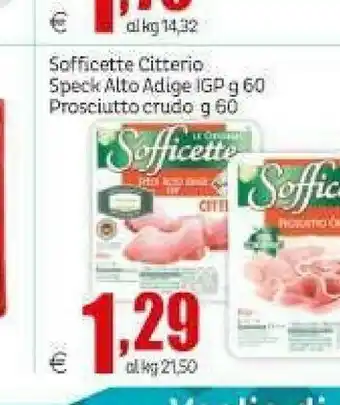 Elite Sofficette speck alto adige 60 g(ml) offerta
