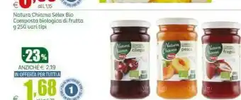 Elite Selex - composta biologica di pesca natura chiama 250 g(ml) offerta