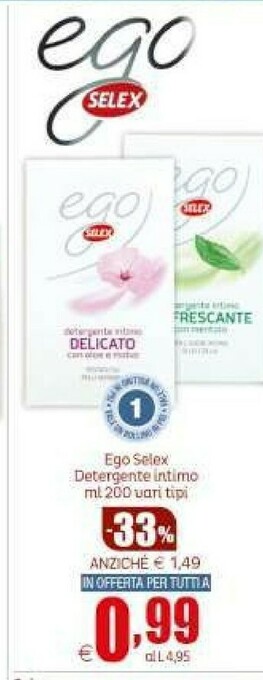 Elite Ego detergente intimo offerta