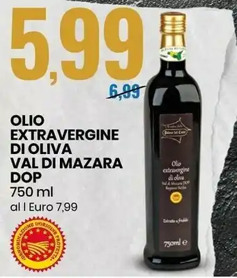 Olio extravergine di oliva val di mazara dop 750 ml