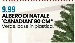 Eurospin Albero di natale canadian 90 cm verde offerta