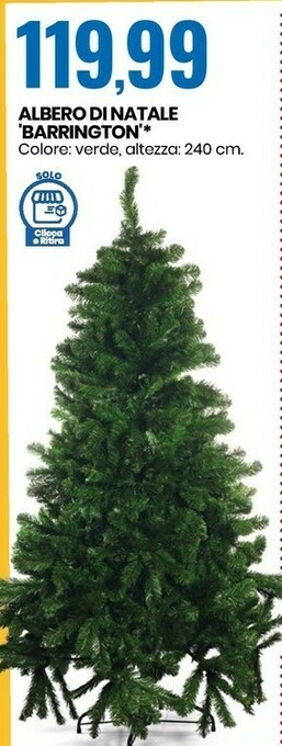Eurospin Barrington albero di natale offerta