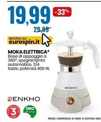 Enkho moka elettrica