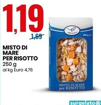 Eurospin Misto di mare per risotto 250 g(ml) offerta