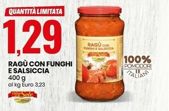 Eurospin Ragu con funghi e salsiccia offerta