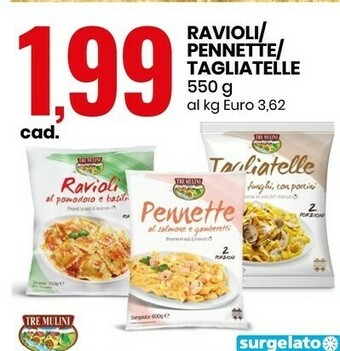 Eurospin Ravioli al pomodoro e basilico 550 g(ml) offerta