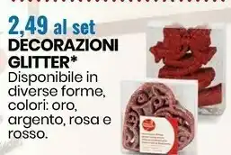 Decorazioni glitter