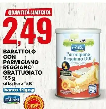 Eurospin Parmigiano reggiano grattugiato 165 g(ml) offerta