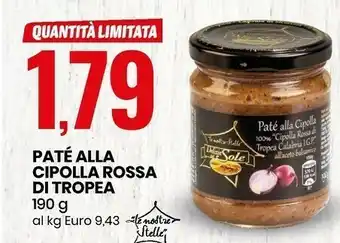 Patè alla cipolla rossa di tropea calabria igp all'aceto balsamico 190 g(ml)
