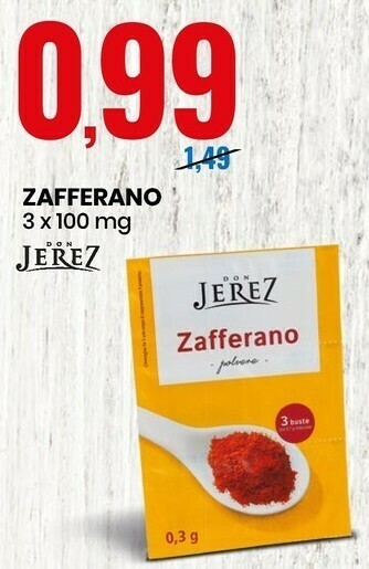 Eurospin Zafferano in polvere 0.3 g(ml) offerta