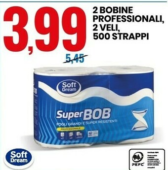 Eurospin Soft dream 2 bobine professionali offerta