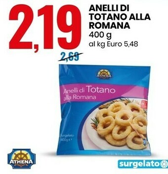 Eurospin Anelli di totano alla romana 400 g(ml) offerta