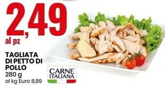 Eurospin Tagliata di petto di pollo 280 g offerta