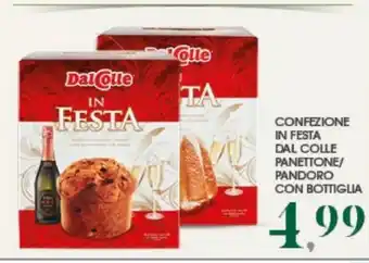 Interspar Confezione in festa panettone/ pandoro con bottiglia offerta