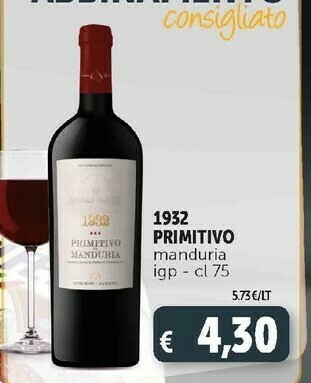 Deco Supermercati 1932 primitivo manduria igp offerta