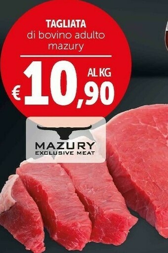 Deco Supermercati Tagliata di bovino mazury offerta