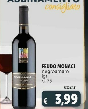 Feudo monaci - negroamaro salento 750 g(ml)