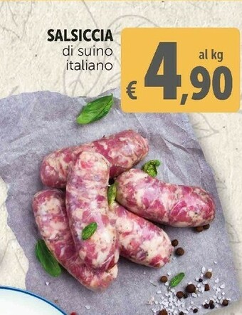 Deco Supermercati Salsiccia di suino italiano offerta