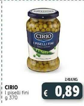 Deco Supermercati I piselli fini 370 g offerta