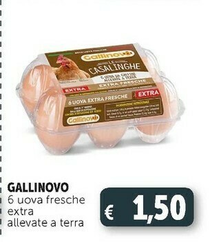 Deco Supermercati 6 uova fresche i extra allevate a terra offerta