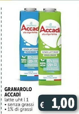 Deco Supermercati Accadi latte uht senza grassi offerta