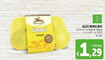 Deco Supermercati Bio limoni origine italia offerta