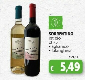 Deco Supermercati Aglianico/ falanghina bio igt 75 cl offerta