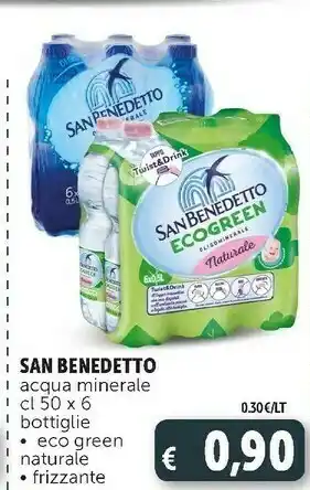 Deco Supermercati Acqua minerale bottiglie eco green naturale offerta