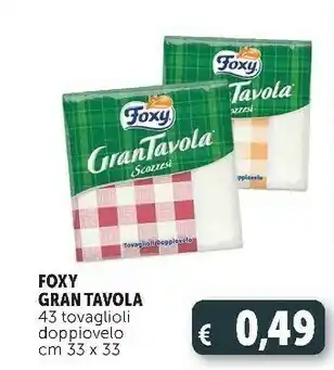 Deco Supermercati Gran tavola 43 tovaglioli doppiovelo offerta