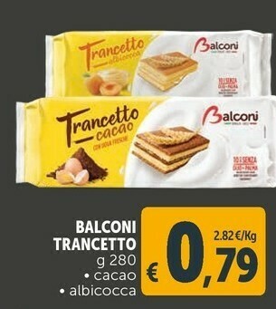 Deco Supermercati Trancetto cacao offerta
