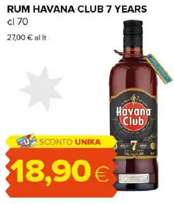 Tigre Rum havana club 7 years offerta